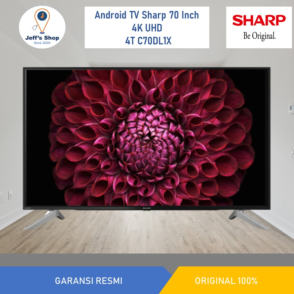 Jual LED Android Smart TV Sharp 70 Inch 4K UltraHDR 4T C70DL1X