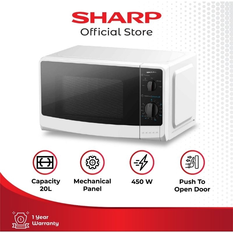 Jual SHARP MICROWAVE R220MA / R-220MA-WH 450watt Garansi resmi | Shopee ...