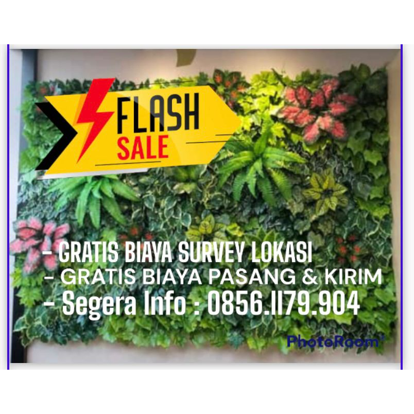 Jual Grosir Tanaman Dinding Hiasan Vertical Garden Sintetis Daun Rambat Dinding Caffe