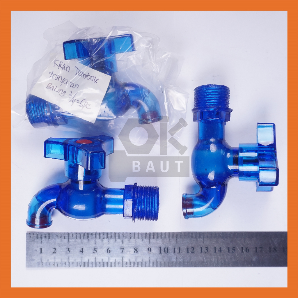 Jual Lotus Kran 3/4 Baling Transparan Kran air Kran Tembok Kran Timba ...