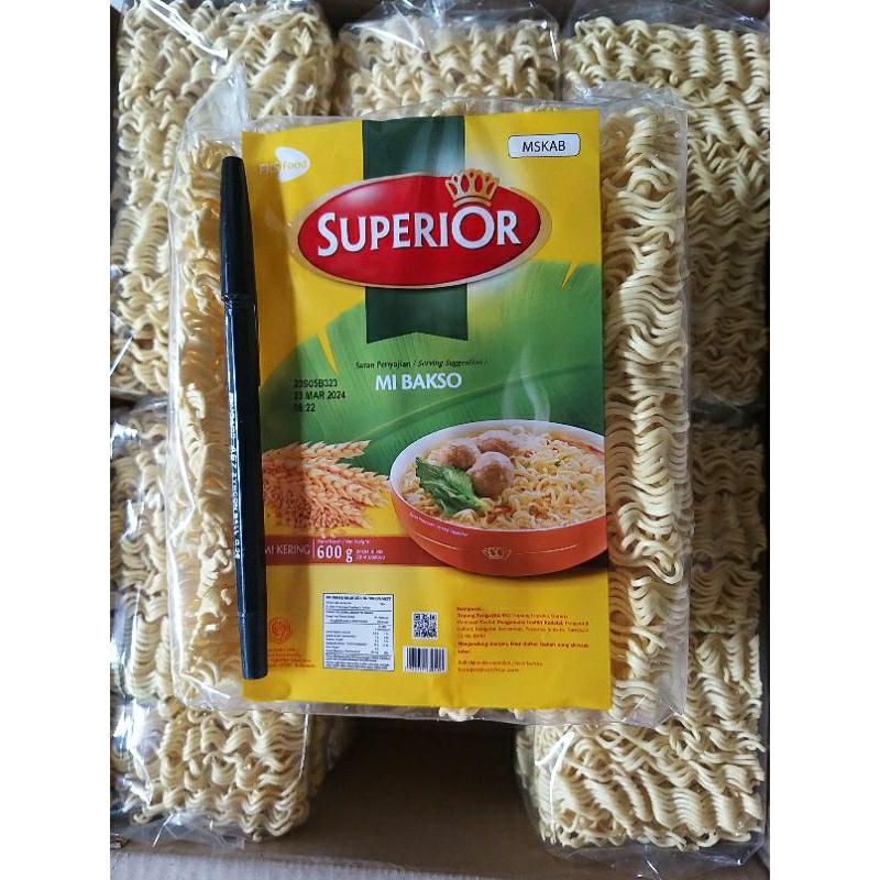 Jual Mie Bakso Superior 600gr Isi 12 Keping Shopee Indonesia