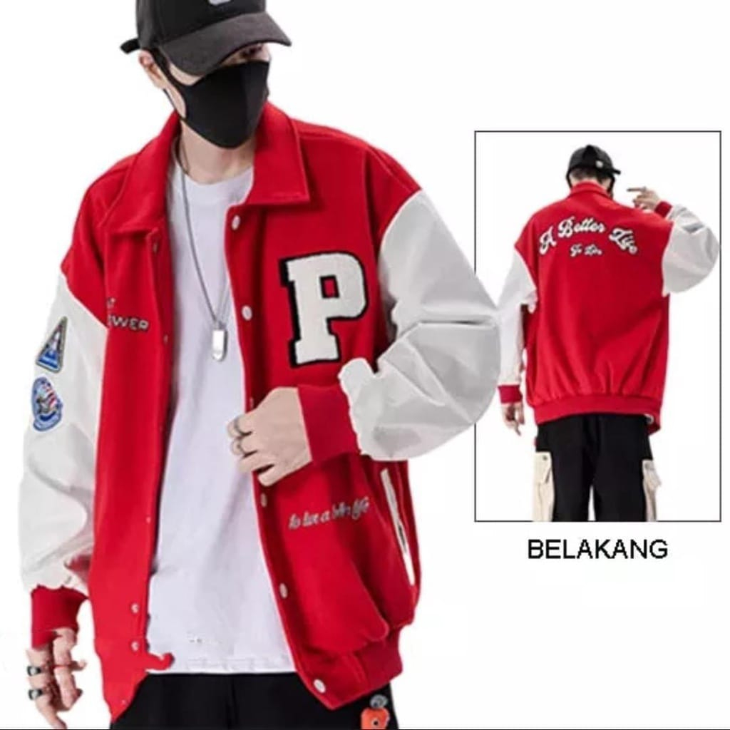 Jual Jaket Kamikaze Full Bordir Jaket Salvio Full Bordir Jaket Varsity Jaket Baseball 8200