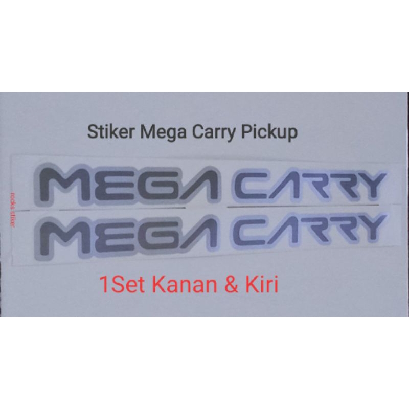 Jual Stiker Body Samping Mega Carry Pick up Bak /Sticker Mega Carry Bak ...