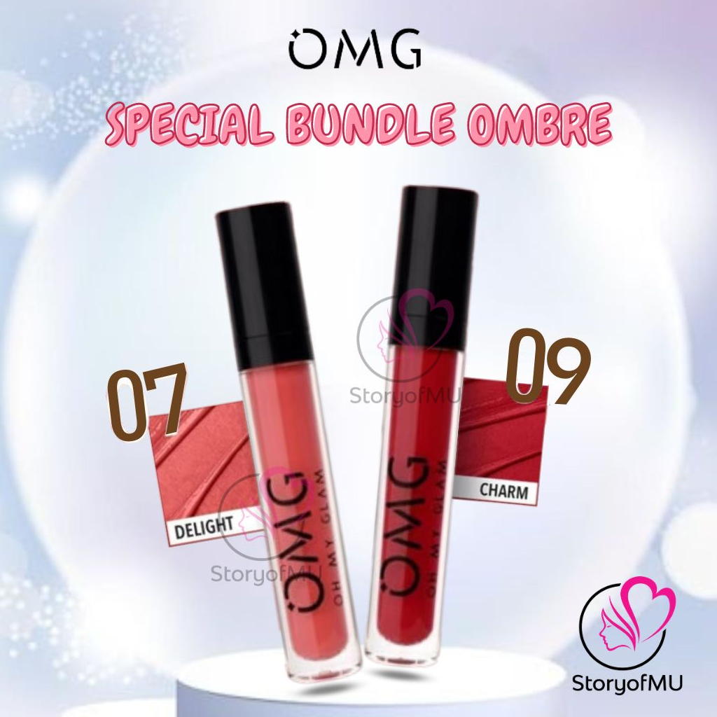 Jual Paket Ombre Omg Oh My Glam Matte Kiss Lip Cream Gr Pcs Lip Cream Matte Dengan