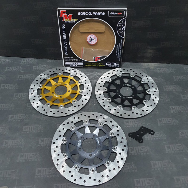 Jual Disc Piringan Cakram Depan CNC 300mm FM Racing Kawasaki Ninja SS ...