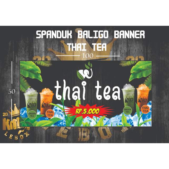 Jual Cetak Spanduk Baligho Banner Murah Thai Tea Shopee Indonesia 8720