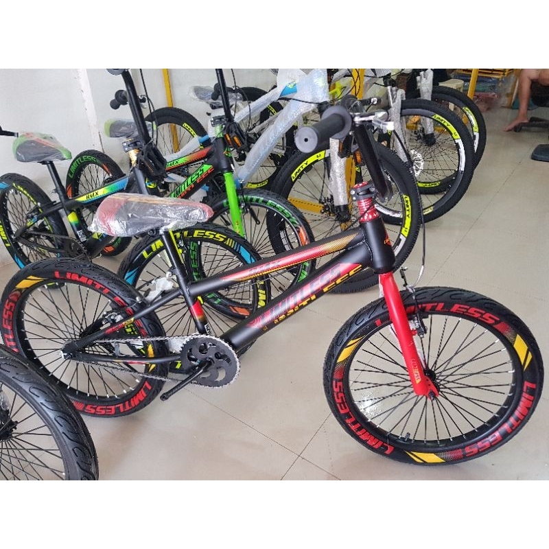 Jual Sepeda BMX 20 inch LIMITLESS ( BAN JUMBO ) | Shopee Indonesia