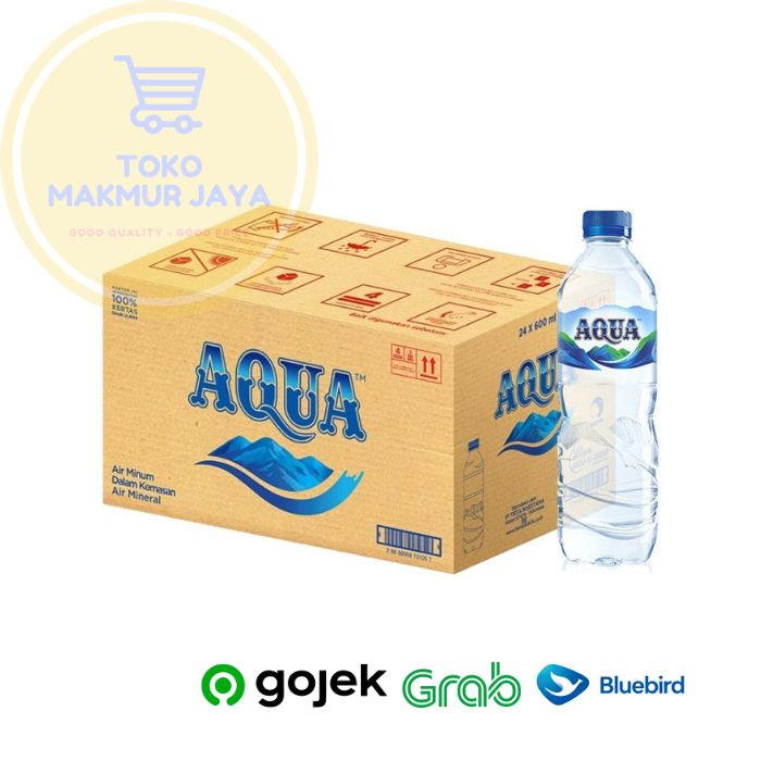 Jual Dus Aqua Air Mineral Botol 600ml X 24pcs Shopee Indonesia 1806