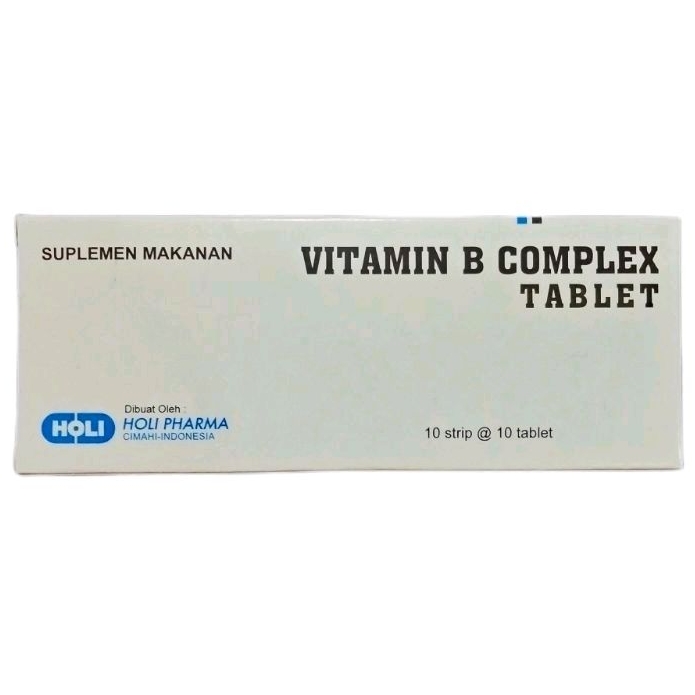 Jual VITAMIN B COMPLEX Tablet (100's /Dus) HOLI PHARMA Shopee Indonesia