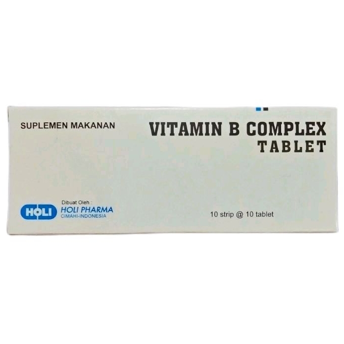 Jual VITAMIN B COMPLEX Tablet (100's /Dus) - HOLI PHARMA | Shopee Indonesia