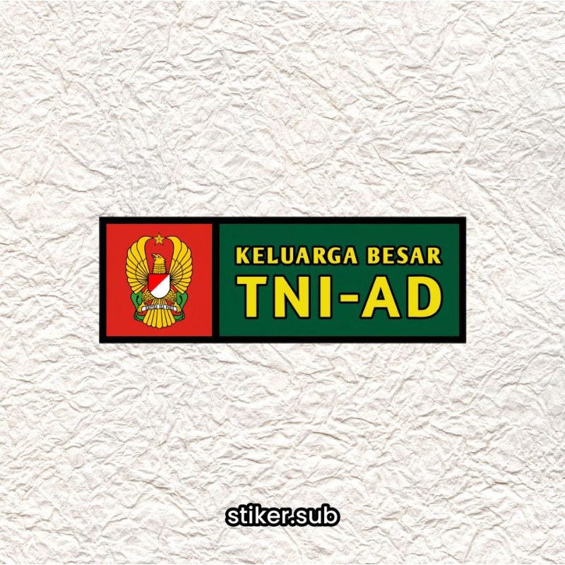 Jual Stiker|sticker KELUARGA BESAR TNI-AD | Shopee Indonesia