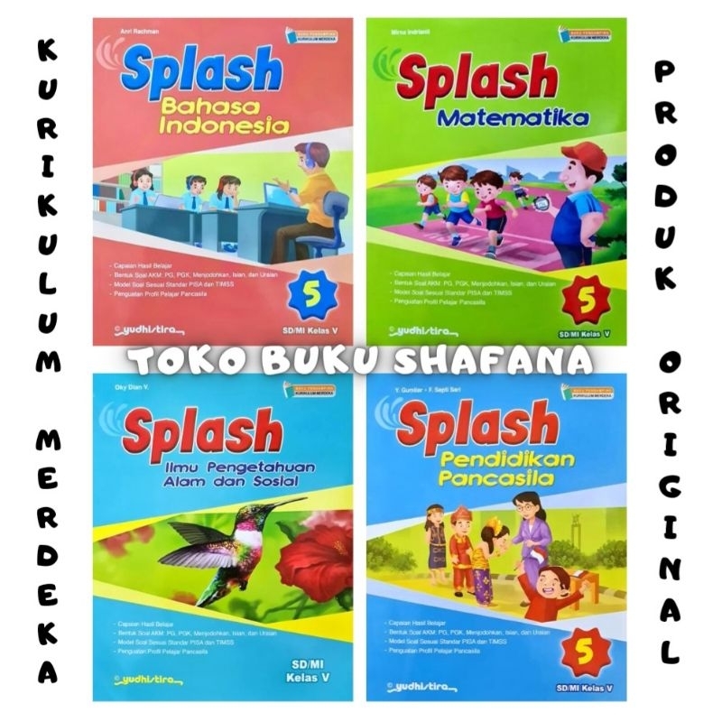 Jual Buku Paket Splash Kelas 5 Sd Mi Yudhistira Kurikulum Merdeka