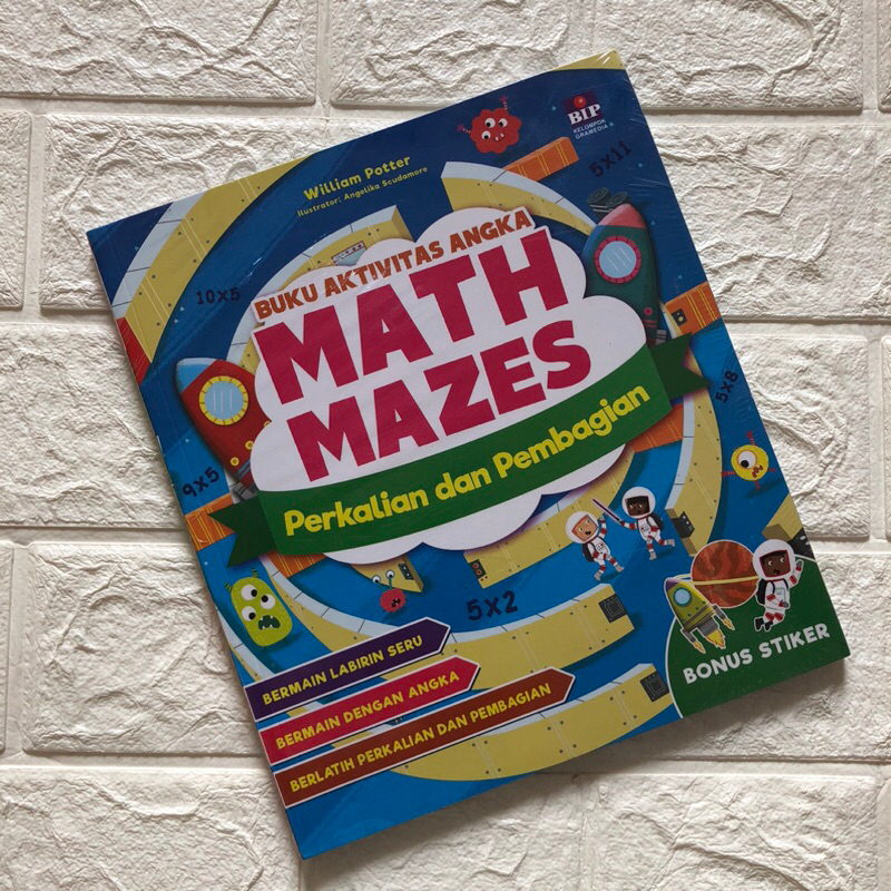 Jual Buku Aktivitas Angka Math Mazes Perkalian dan Penjumlahan | Shopee ...