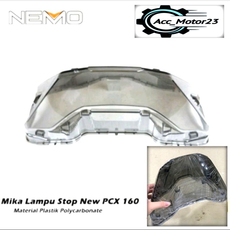 Jual Mika Stoplam Lampu Belakang New Pcx Smoke Hitam Tembus