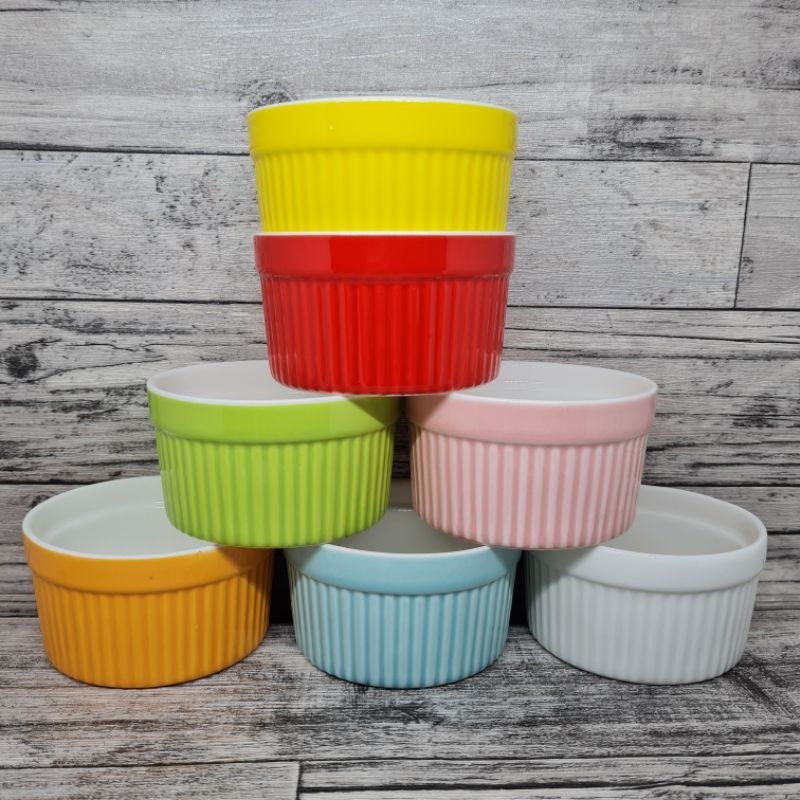 Jual Ramekin bowl / soufle cake mold bakeware / mangkok keramik tahan