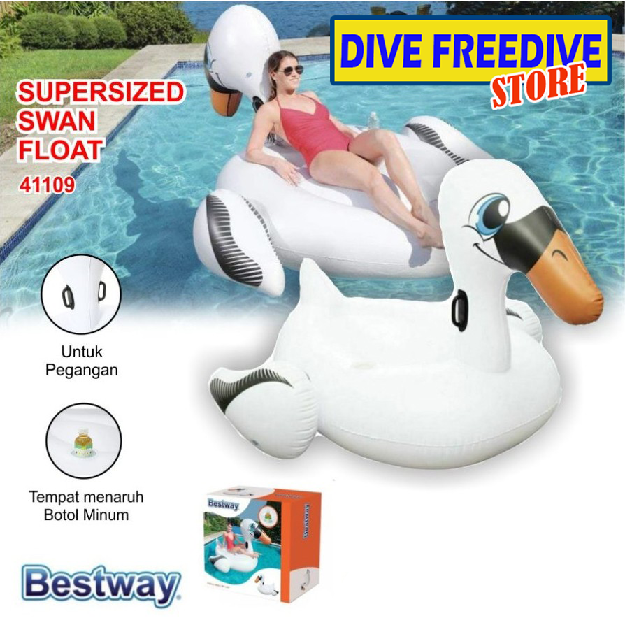 Jual 41109 Pelampung Dewasa Bestway Swan Float Floating Buoy Swim ...