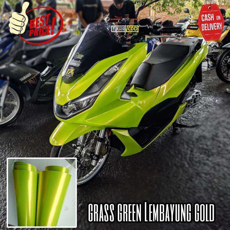 Jual Stiker Skotlet Motor Toska Lembayung Gold Kualitas Premium Lebar