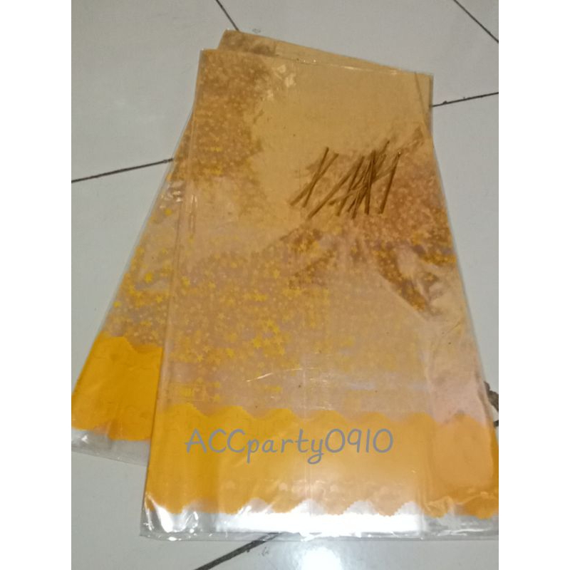 Jual Opp Bintang Souvenir 35×60cm / Opp Flower / Plastik Ulang Tahun ...