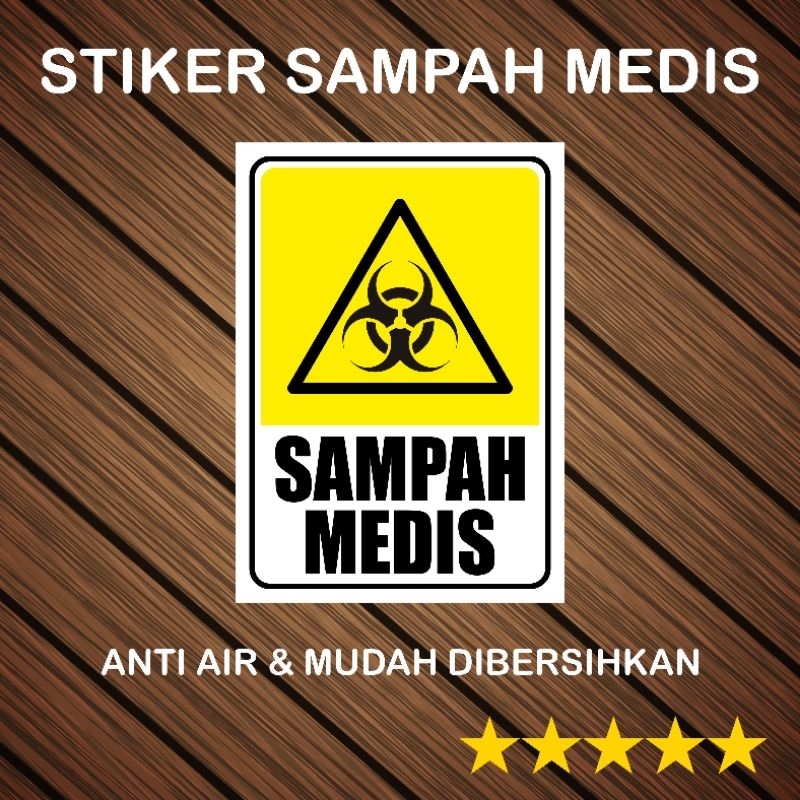 Jual Stiker Sampah Medis Stiker Sampah Non Medis Sticker Limbah B3 ...