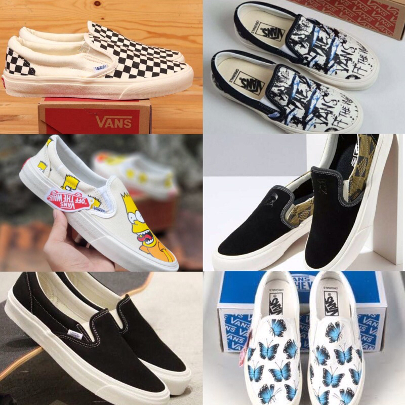 Sepatu slip on vans sale