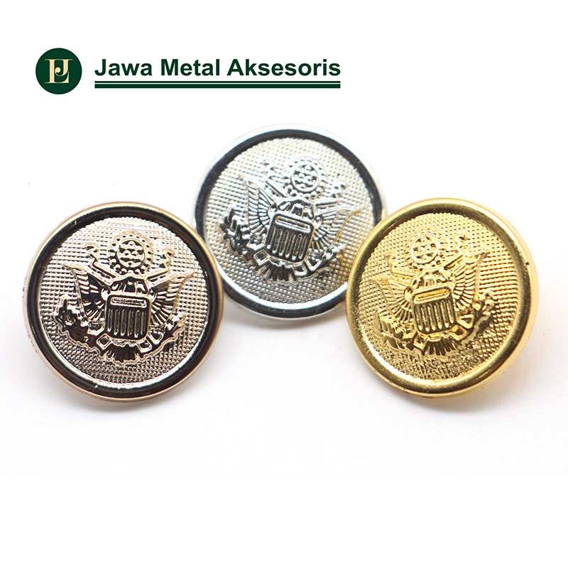 Jual Kancing Plastik Bulat Jas Almamater Safari Almet Emas Perak 15mm ...