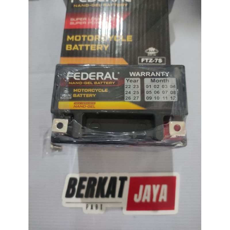 Jual Aki Kering Federal Motor Ftz S V Ah Hr Satria Fu Pcx