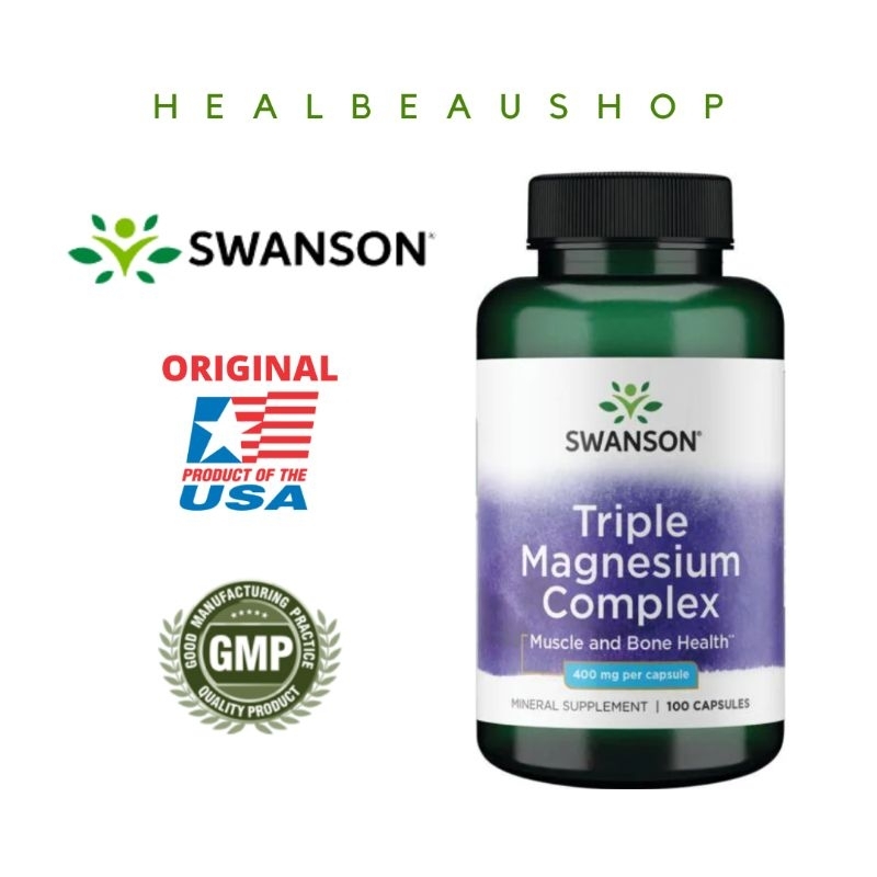 Jual Swanson Triple Magnesium Complex 400mg Original USA Shopee Indonesia