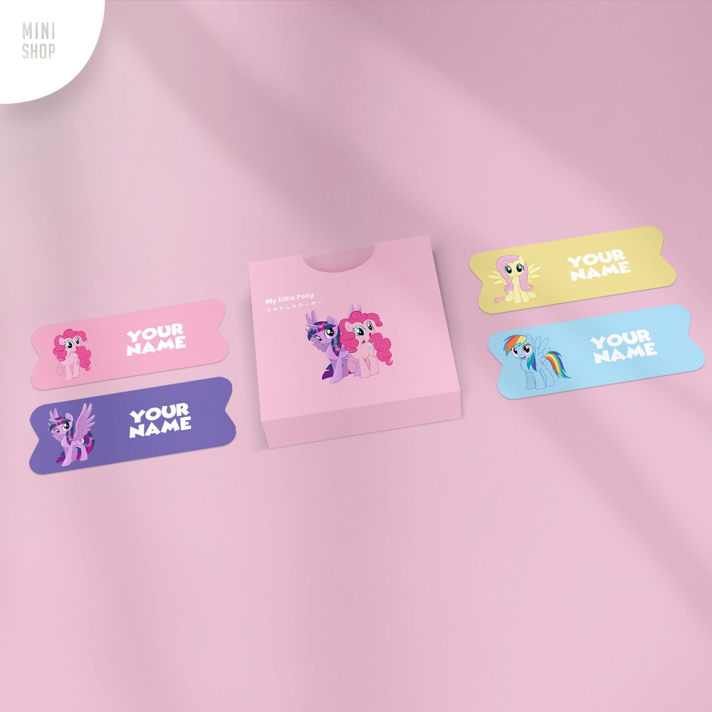 Jual My Little Pony - paket label stiker nama waterproof + baju + buku ...