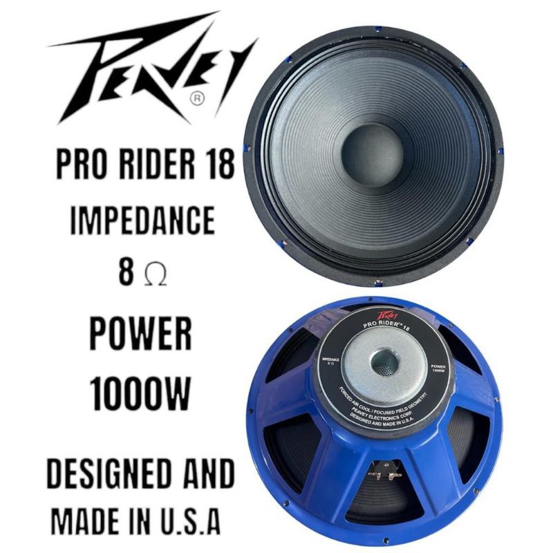 Peavey 18 Inch Low Rider Rb 8 Ohm Subwoofer PEAVEY 18