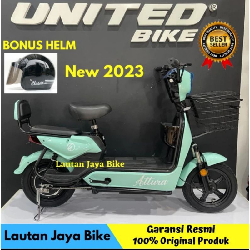 Jual Sepeda Motor Listrik Genio Attura Sepeda Moped Shopee Indonesia