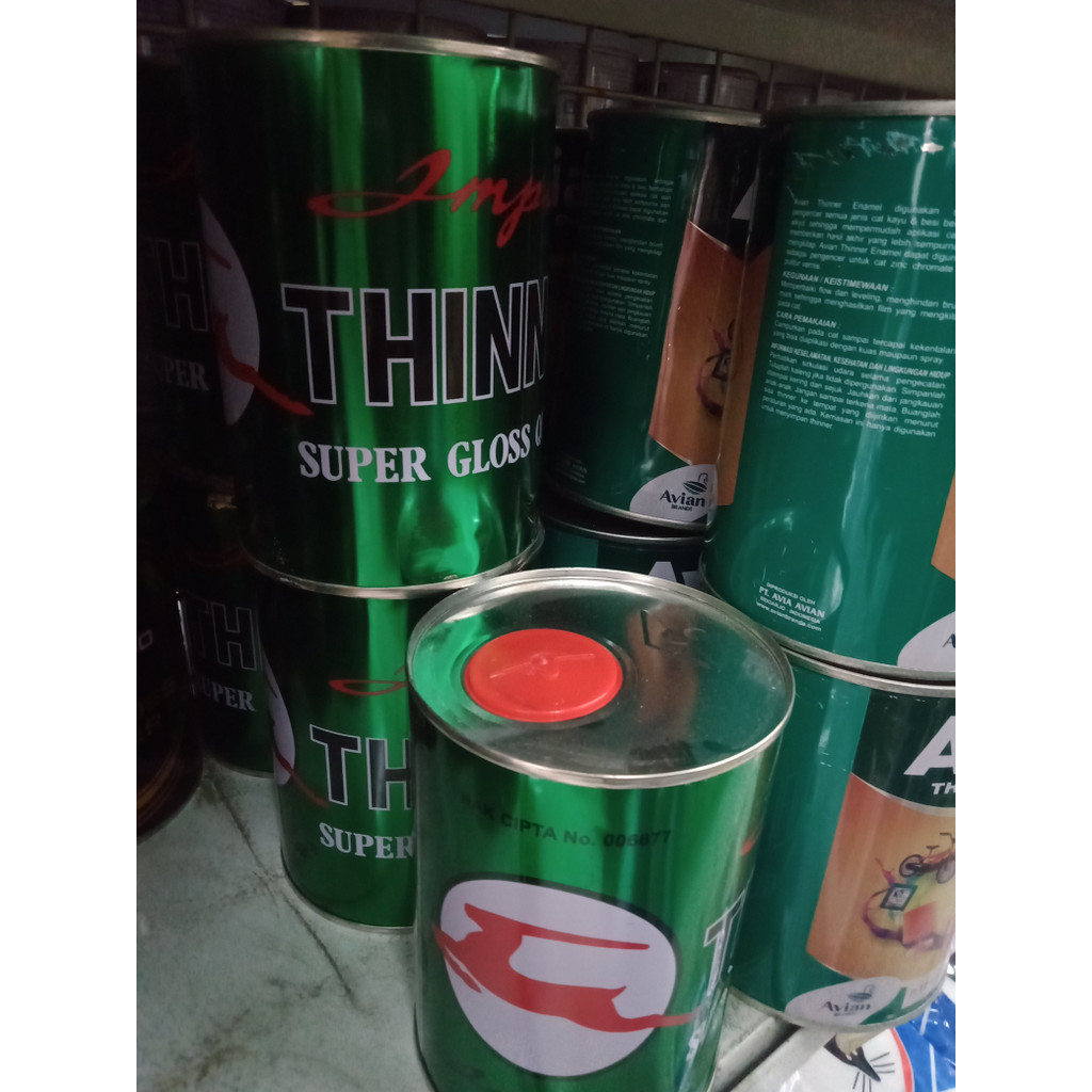 Jual Thinner Thiner Impala Pengencer Cat Minyak Besi Kayu Tiner Impala 1 Liter Shopee Indonesia 9895