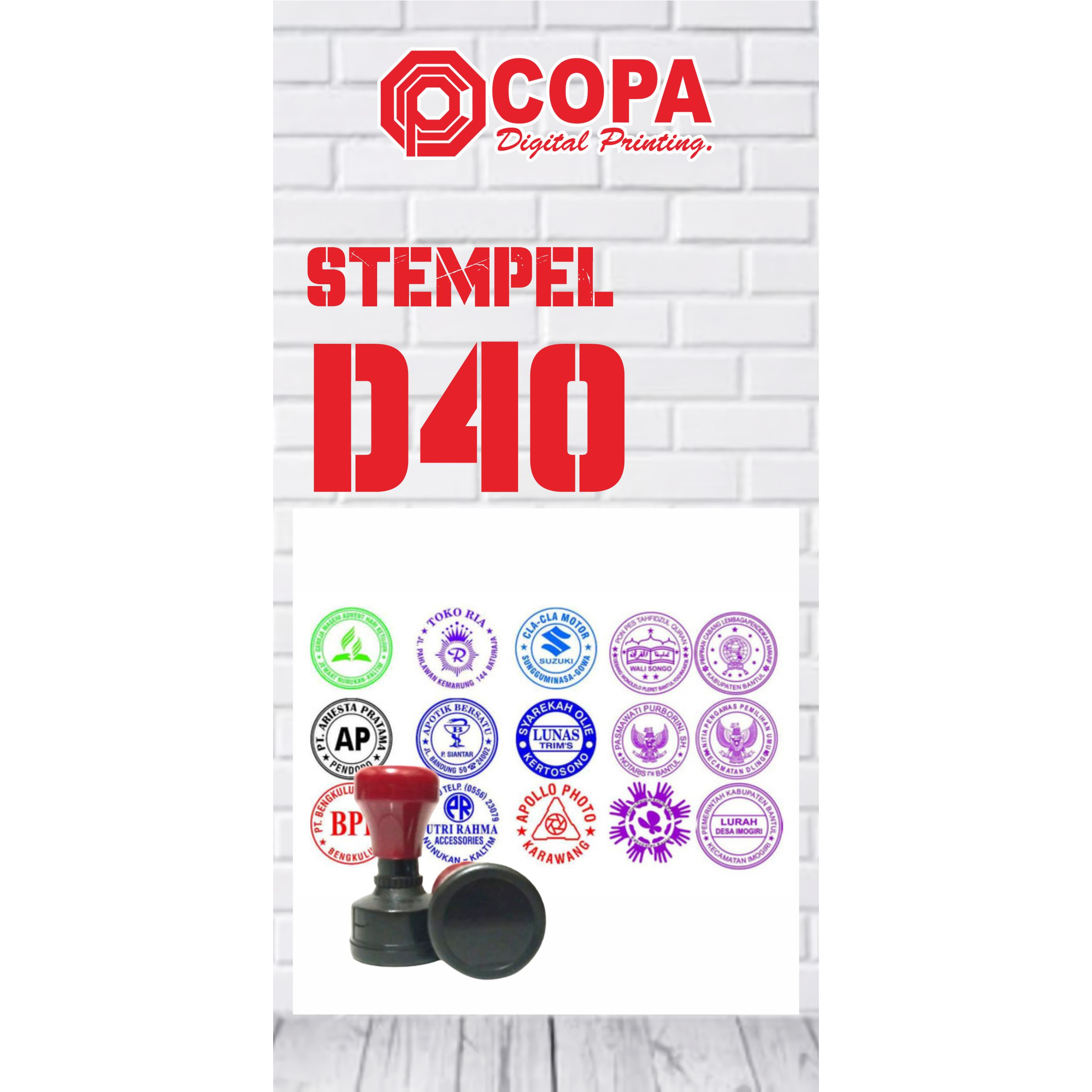 Jual STEMPEL LINGKARAN D40( 4 CM ) STEMPEL FLASH / STEMPEL PRAKTIS ...