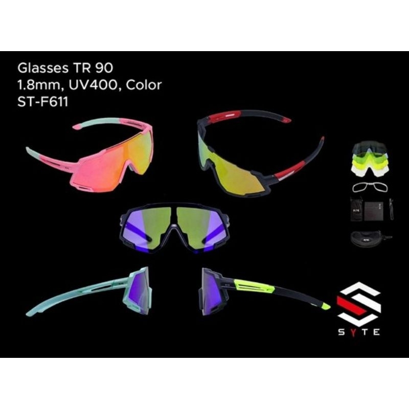 Jual SYTE GLASSES / KACA MATA SEPEDA ST F611, F612, F613 | Shopee Indonesia