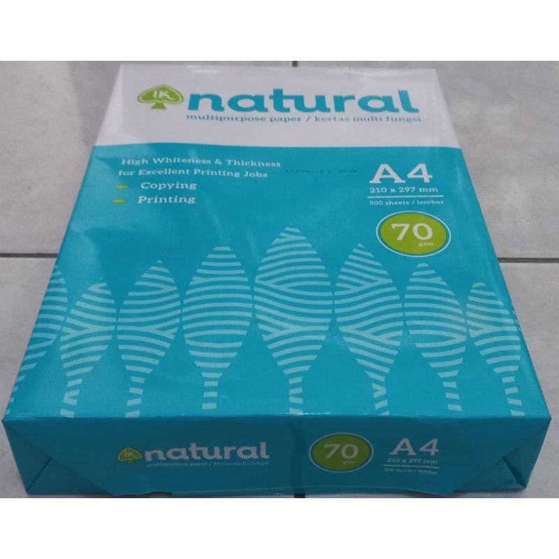 Jual Kertas Natural A4 70 Gsm | Shopee Indonesia