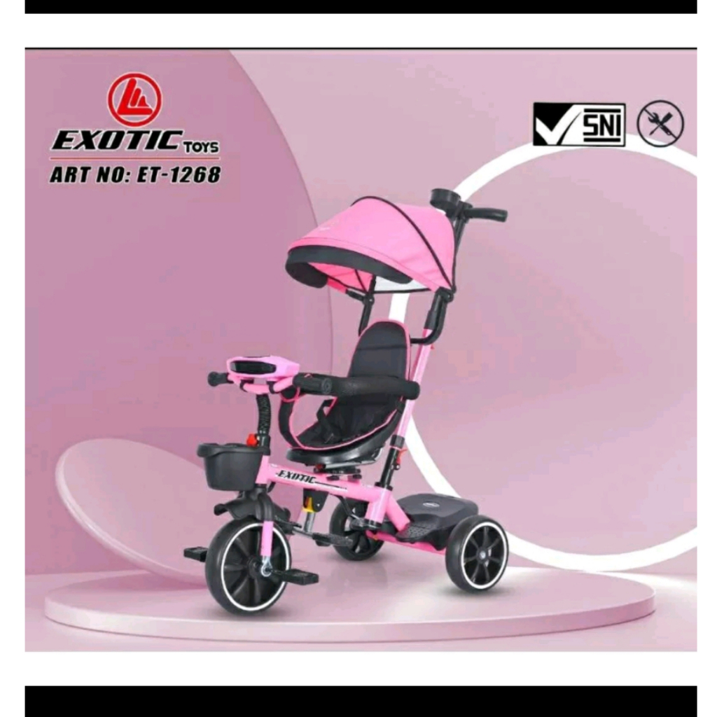 Jual Sepeda anak balita roda tiga EXOTIC TC - 1268 1262 1269 Musik