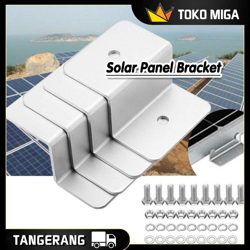 Jual Pcs Set Solar Panel Z Bracket Z Mounting Solar Panel Roof Bracket Bracket Panel Surya