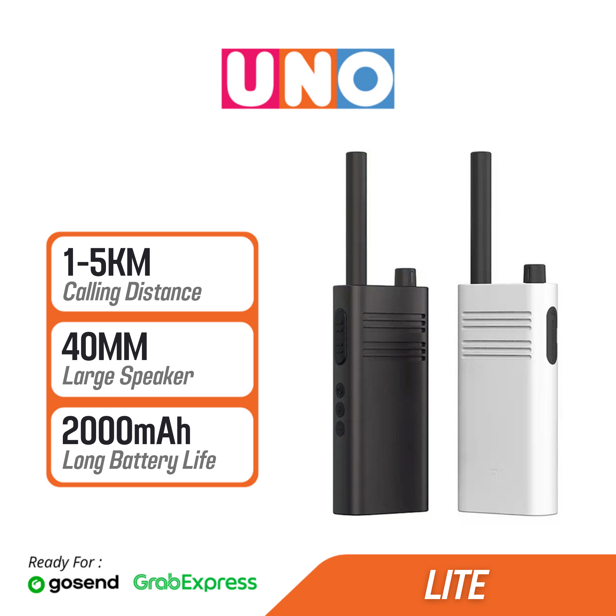 Jual Mi Walkie Talkie Lite 16 Channel 2000mAh HT Intercom | Shopee ...
