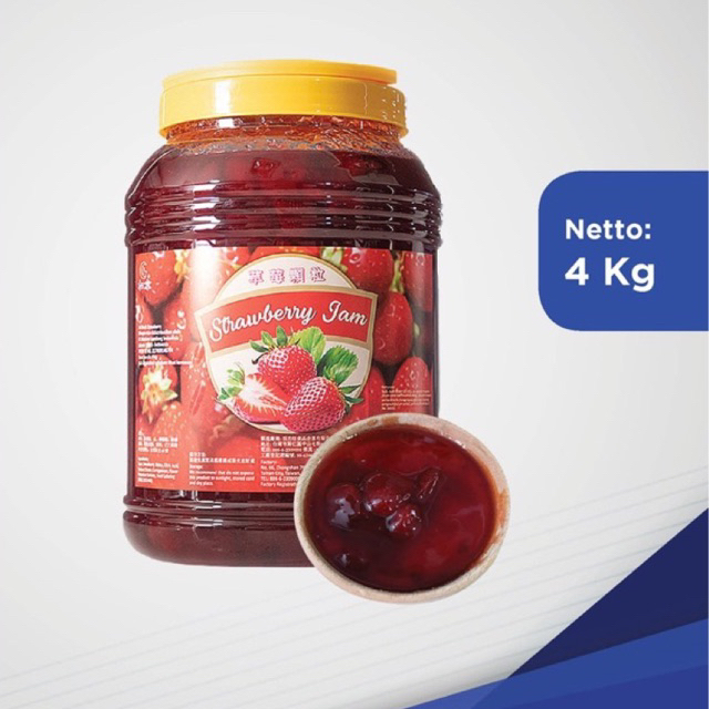 Jual Selai Strawberry Import Taiwan Strawberry Jam Pulp Topping ...