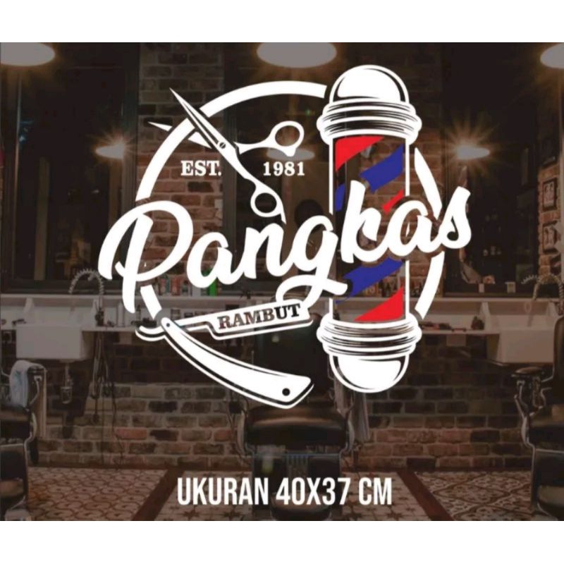 Jual STICKER BARBER SHOP CUTTING UKURAN 35X40CM | Shopee Indonesia