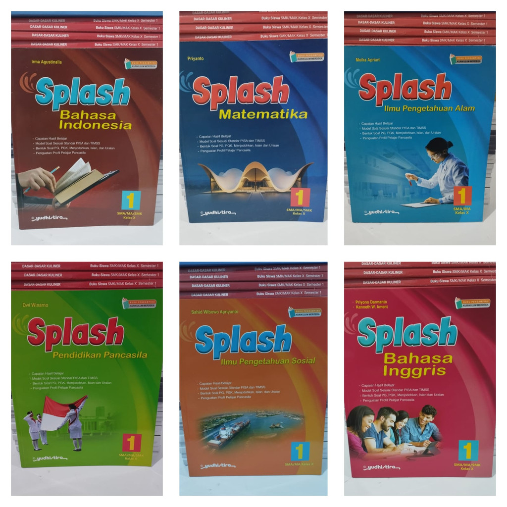 Jual Buku Paket Splash Kelas X Sma Ma Kurikulum Merdeka Yudhistira Shopee Indonesia