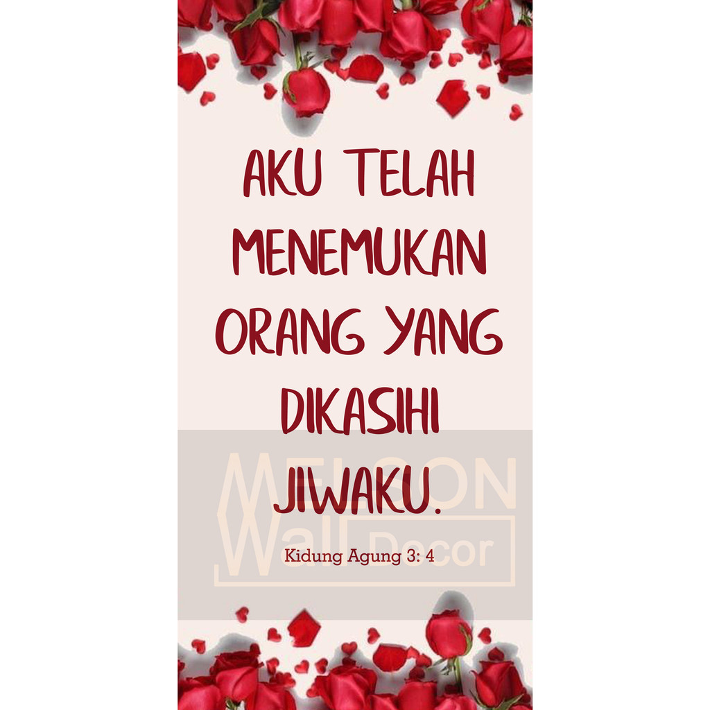 Jual 104/20x40cm/Hiasandinding/bible/walldecor/dekorasi/kristen ...