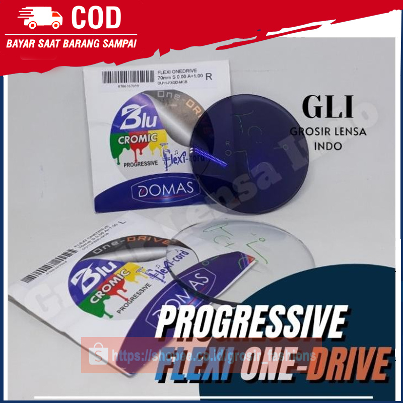 Jual Lensa Progressive / Progresif BLUECHROMIC ONE DRIVE Domas Flexi ...