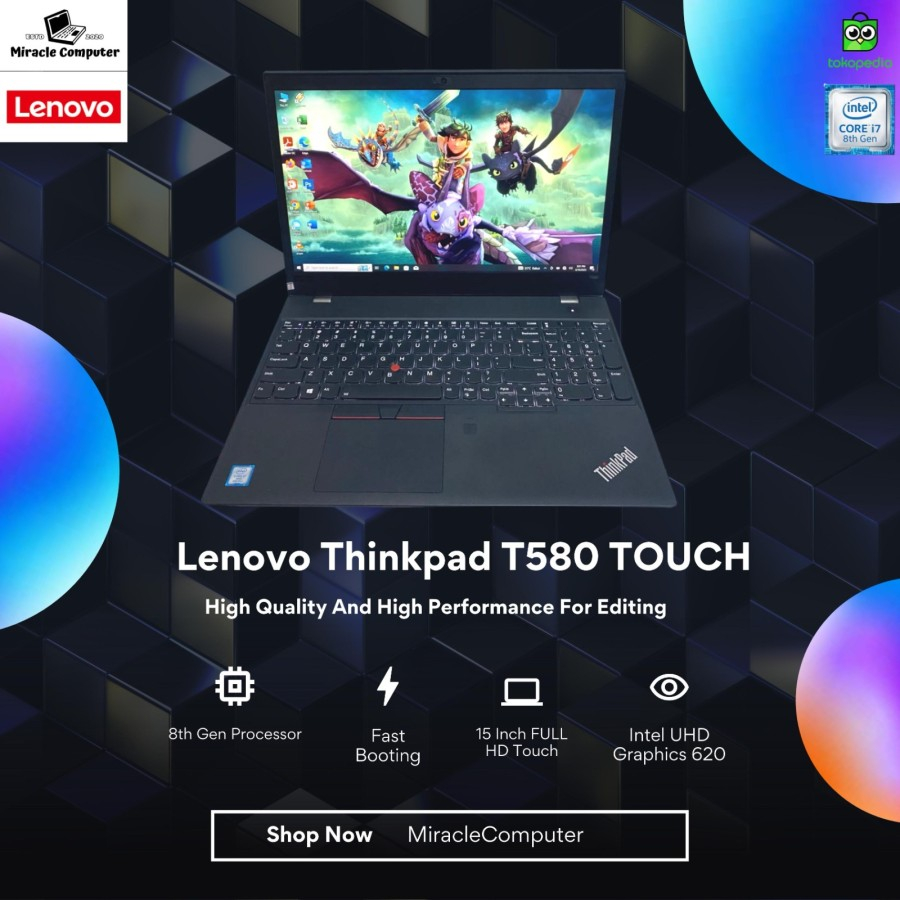 15.6" FHD IPS Matte LCD Screen For Lenovo ThinkPad T580 (20L9/20LA) Non-Touch