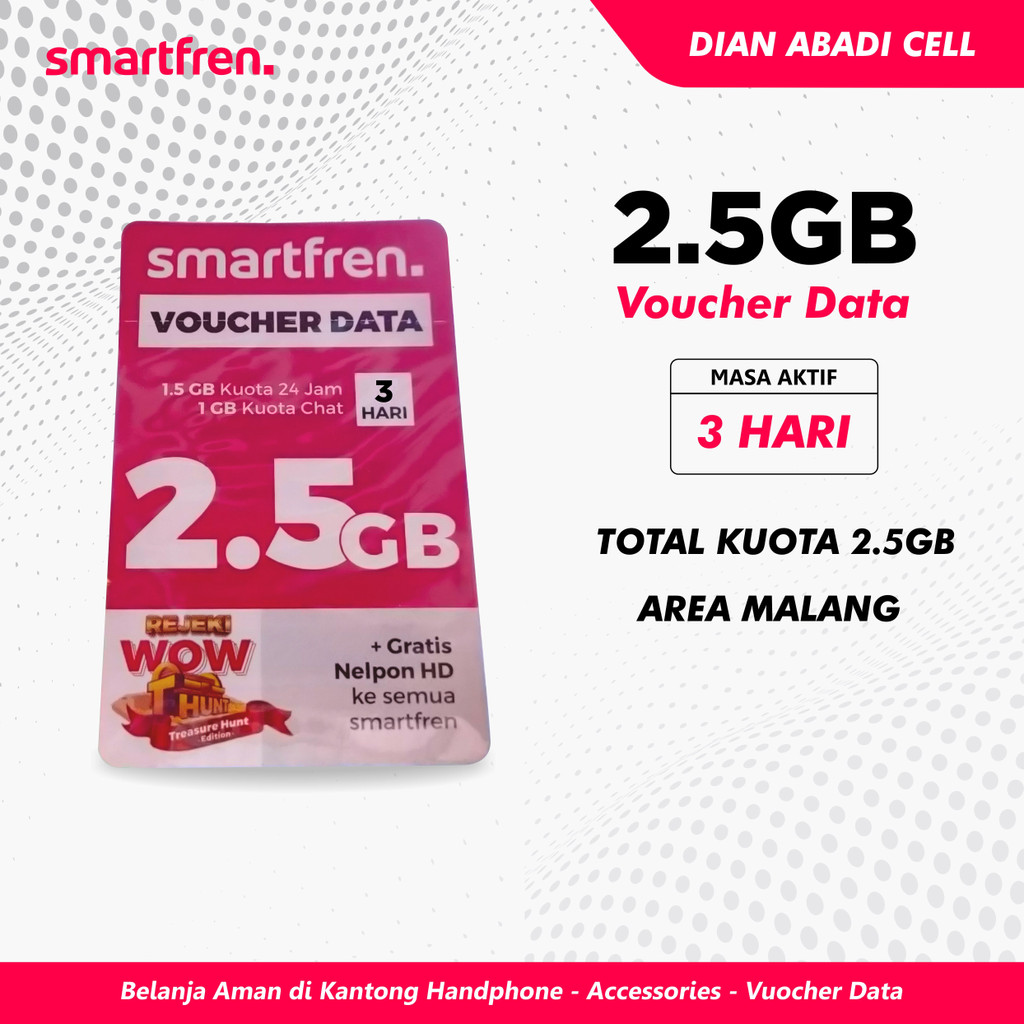 Jual Voucher Smartfren 2,5GB /3HARI | Shopee Indonesia