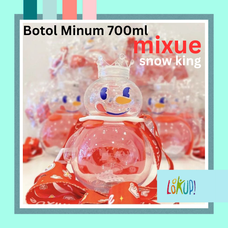 Jual Thumbler Tempat Botol Minum Mixue Tumbler 700ml Dengan Tali Mixue ...