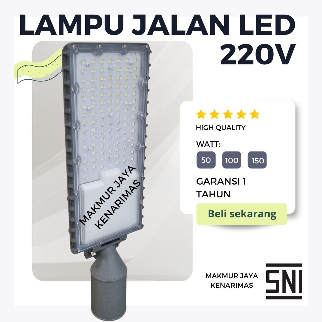 Jual Lampu Jalan Pju Led W Watt Led Pju V Lampu Jalan Garansi Shopee Indonesia