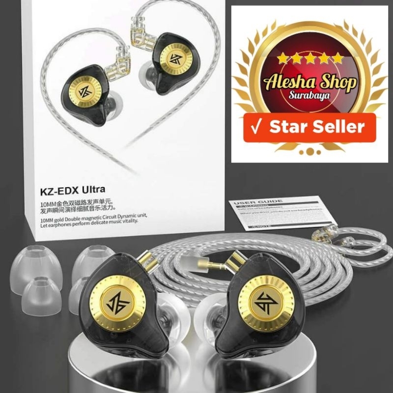 Jual Earphone KZ EDX ULTRA With MIC Stereo Sound HD Resolution ...
