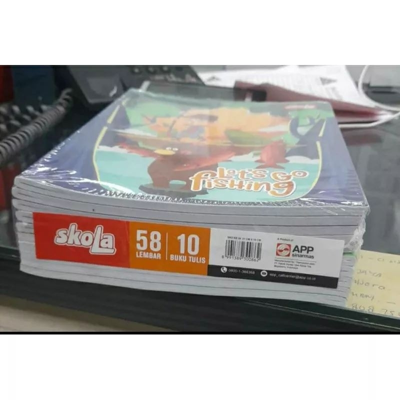 Jual (PERPAK ISI 10pcs) Buku Tulis SKOLA DELI BY SIDU ISI 38 & 58 ...