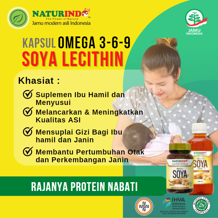 Jual Kapsul Soya Lecithin Pelancar ASI Nutrisi Ibu Menyusui Suplemen