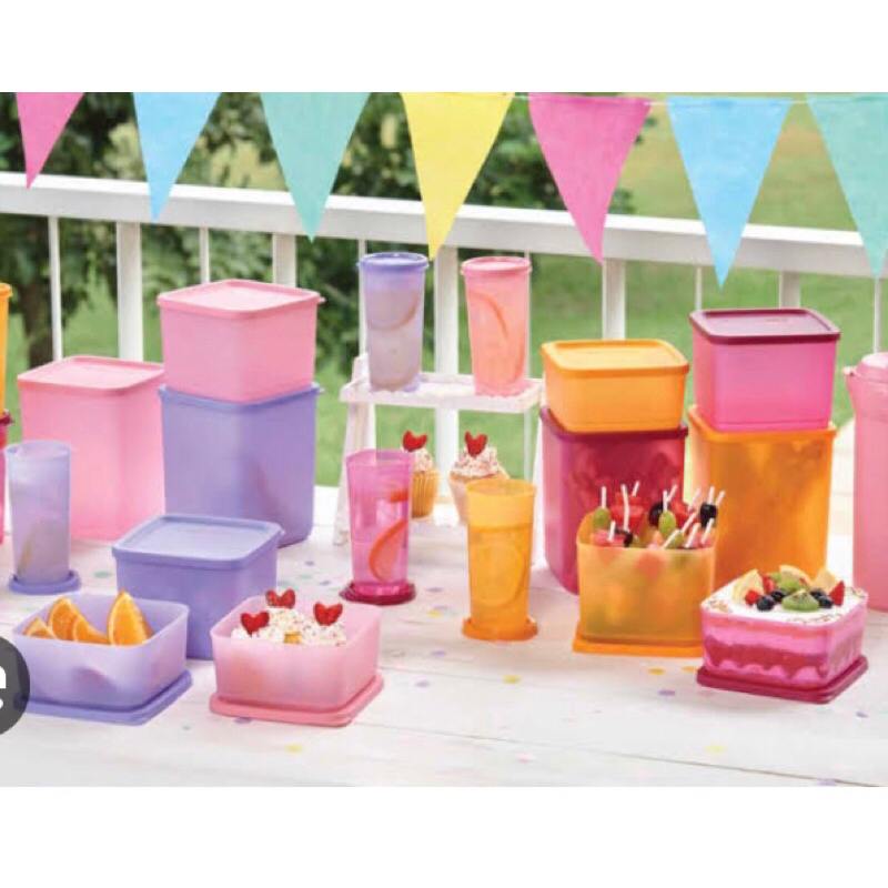 Jual Tupperware Happy Time Collection Ukuran 650ml / 1L / 1.8L | Shopee ...